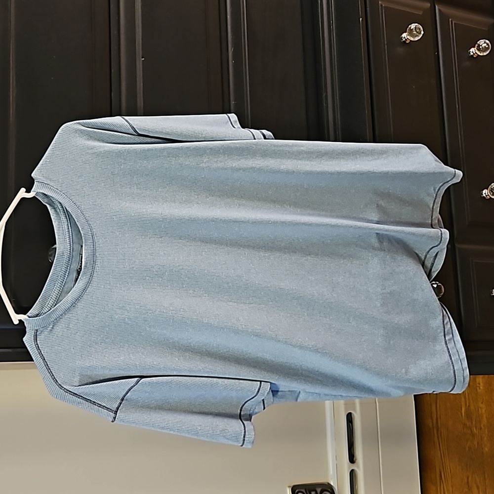 Blue gym/performance shirt